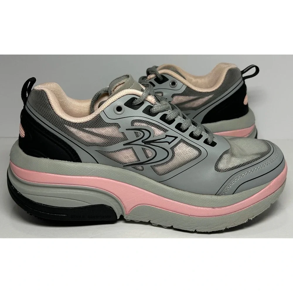 Gdefy TB9022FGP-M Women's Athletic Walking Shoes Gray‎ Pink VersoShock Size 6.5